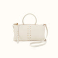 Sable Crossbody in Pebbled Leather - Coastal Cloud- FOL