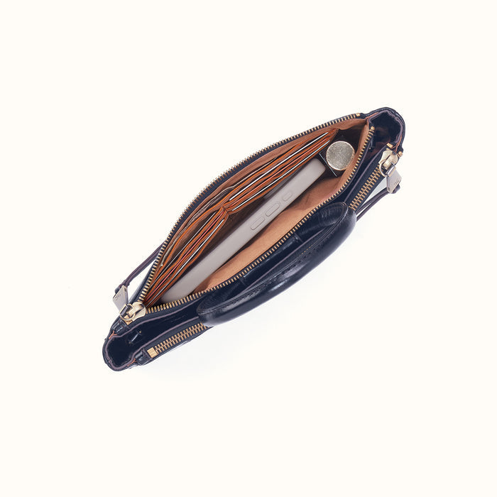 Sable Crossbody In Polished Leather