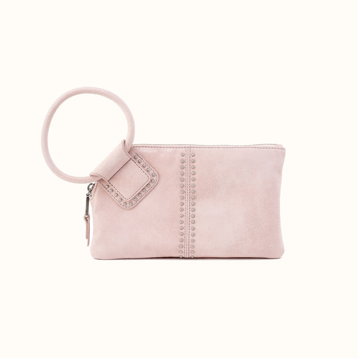 Sable Wristlet In Buffed Leather - Blossom- FOL