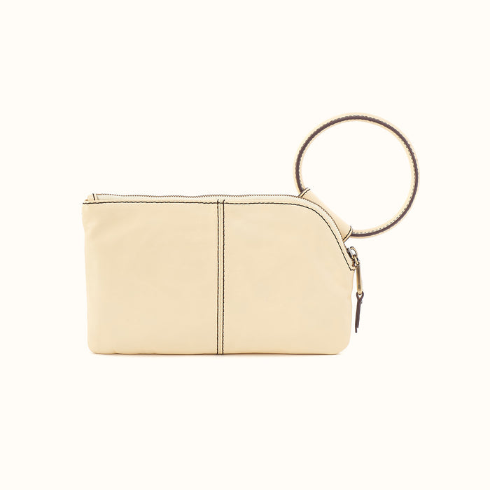 Sable Wristlet in Polished Leather - Butter Yellow