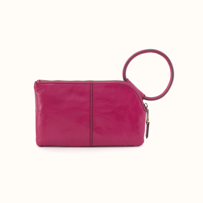 Sable Wristlet in Polished Leather - Cactus Flower