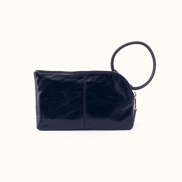 Sable Wristlet In Polished Leather