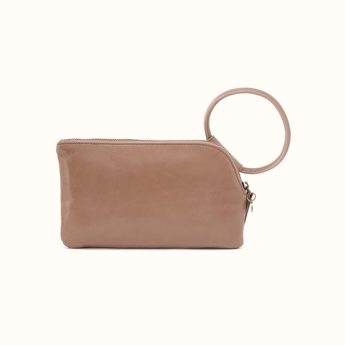 Sable Wristlet In Polished Leather