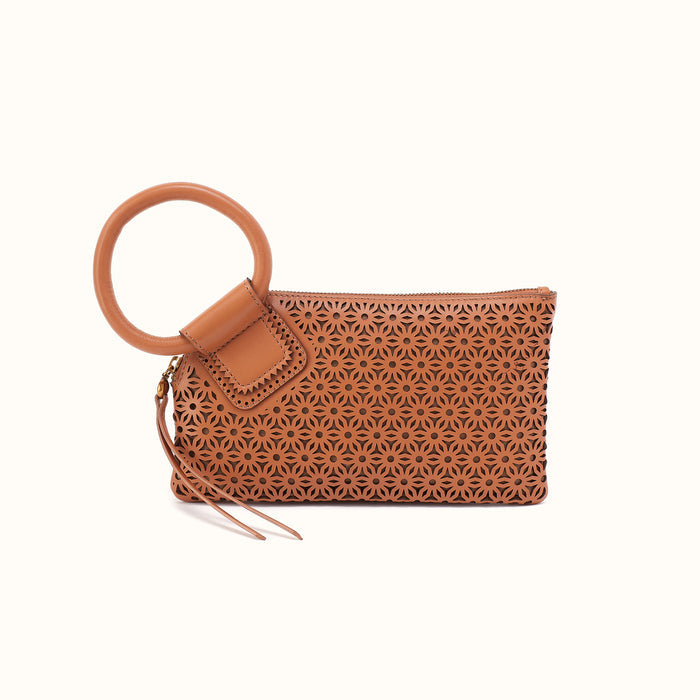 Sable Wristlet in Sun-Perf Leather - Canyon Petal- FOL