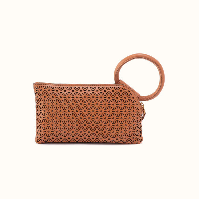 Sable Wristlet in Sun-Perf Leather - Canyon Petal