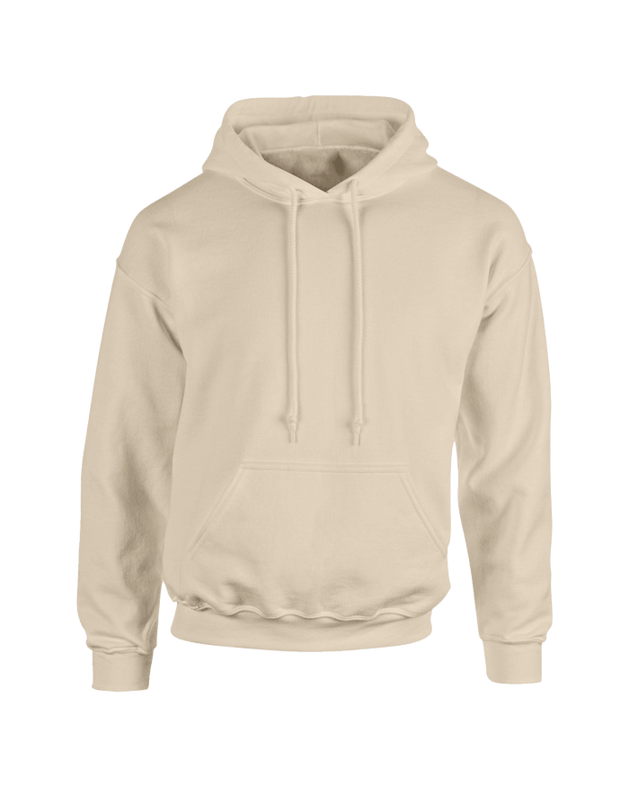 unisex sand hoodie fleece flat front image