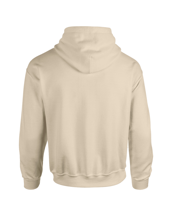 unisex sand hoodie fleece flat back image