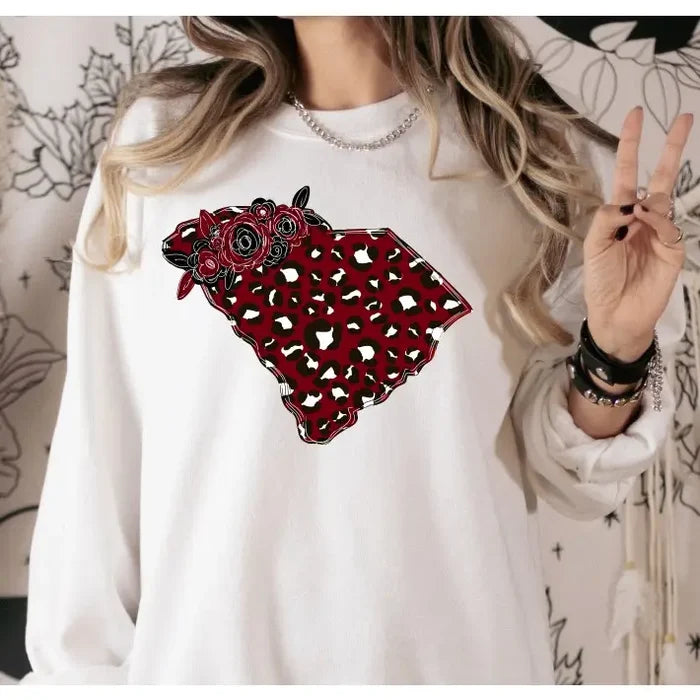 SC Gamecocks Garnet/Black Graphic Sweatshirt