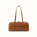 Scottie Satchel in Polished Leather - Truffle- FOL