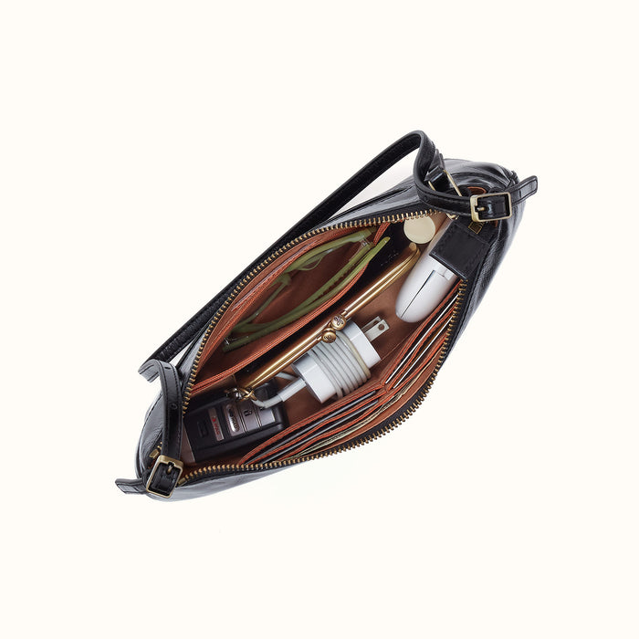 Scottie Slim Shoulder In Polished Leather