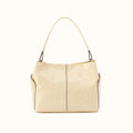 Seneca Shoulder Bag in Polished Leather - Butter Yellow- FOL