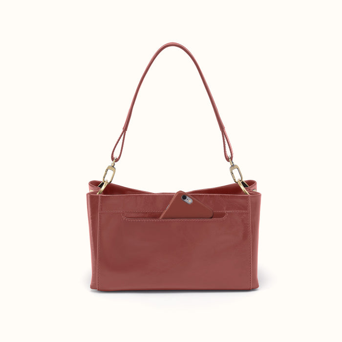 Seneca Shoulder Crossbody In Polished Leather