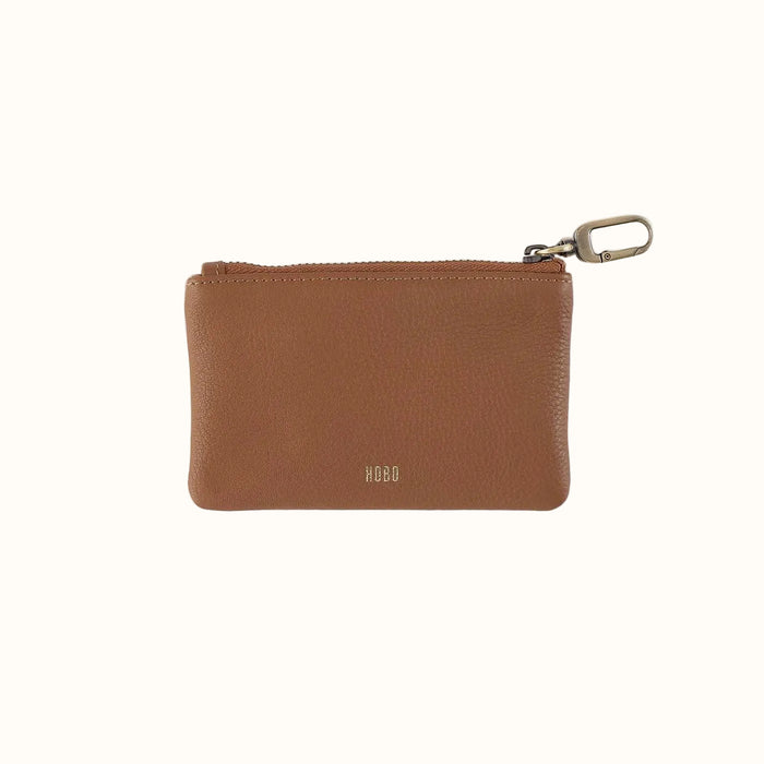 Sentiment Pouch in Pebbled Leather - Timber Brown