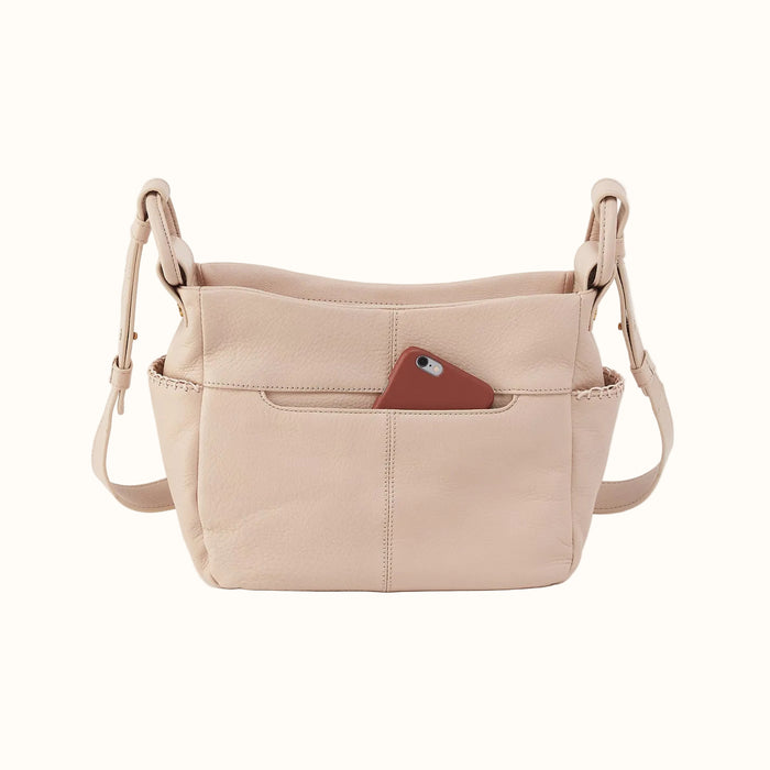 Sheila Crossbody In Pebbled Leather - Stonewash