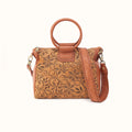 Sheila Medium Satchel in Hair-On Leather - Harvest Wheat Hair-On- FOL