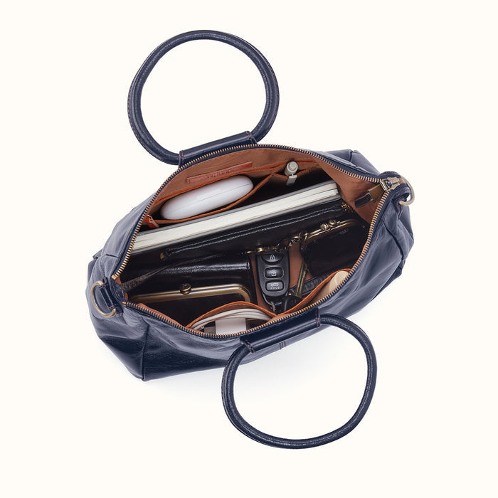 Sheila Medium Satchel In Polished Leather