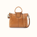 Sheila Medium Satchel In Polished Leather - Natural- FOL