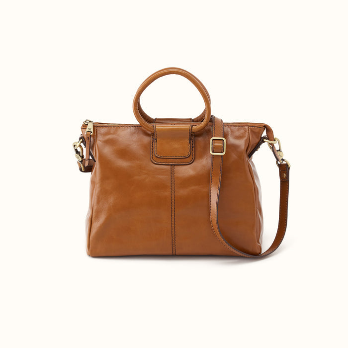 Sheila Medium Satchel In Polished Leather - Truffle