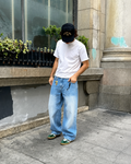 Silver Blue Profile Super Baggy Jeans