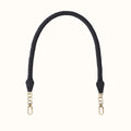 Skinny Braid Strap In Pebbled Leather
