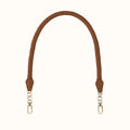 Skinny Braid Strap In Pebbled Leather