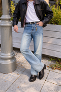 Sobo Blue Fade Baggy Jeans