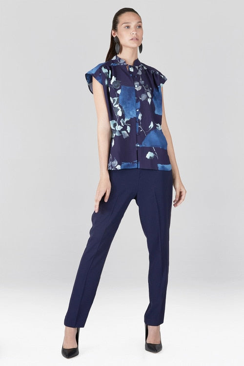 Solid Fluid Crepe Pants