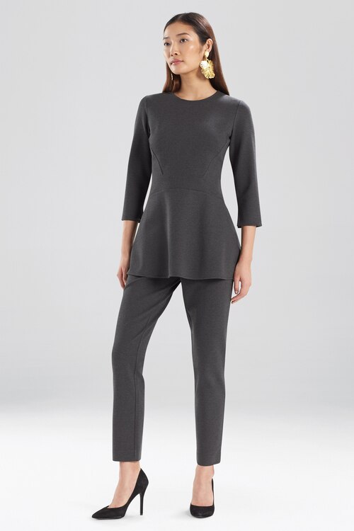 Solid Ponte Seamed Top