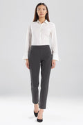 Solid Ponte Slim Pants