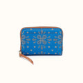 Soma Small Wallet In Coated Canvas - Blue Journey Bandana- FOL
