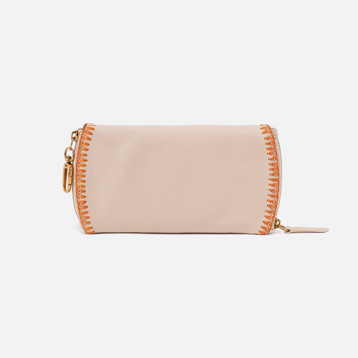 Spark Double Eyeglass Case In Pebbled Leather - Stonewash