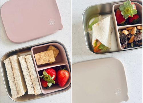 - Stainless  Steel / Silicone  Bento Lunchbox