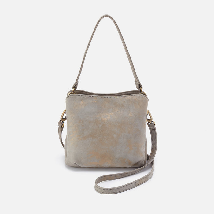 Starr Convertible Shoulder in Nubuck Leather - Golden Granite
