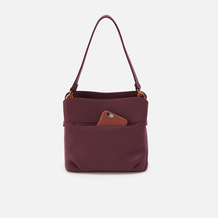 Starr Convertible Shoulder in Pebbled Leather - Mulberry Glaze