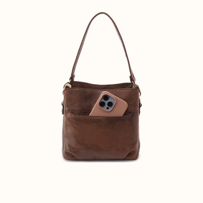 Starr Convertible Shoulder In Buffed Leather