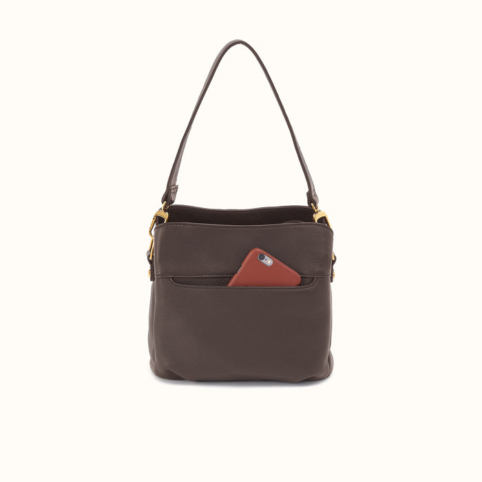 Starr Convertible Shoulder In Pebbled Leather