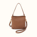 Starr Convertible Shoulder In Pebbled Leather - Timber Brown