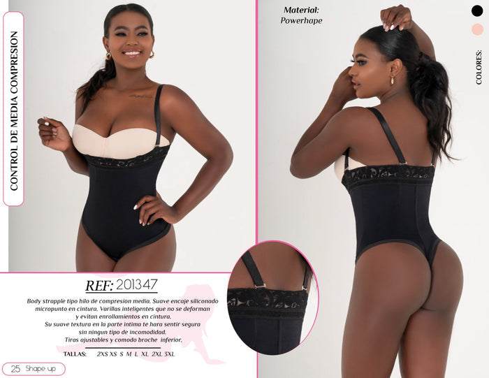 Strapless Bodysuit Thong - 201347