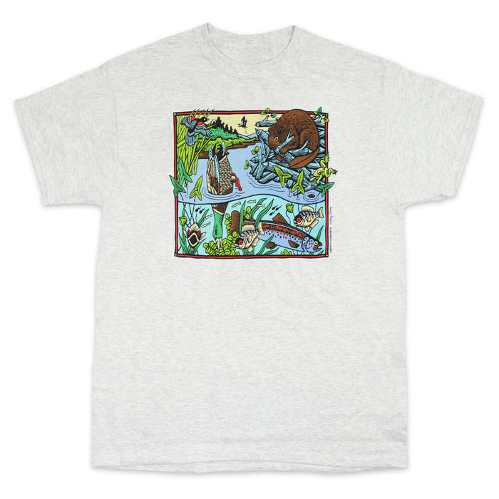 Stream Scene Ash Adult T-shirt