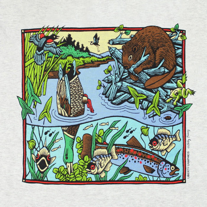 Stream Scene Ash Adult T-shirt