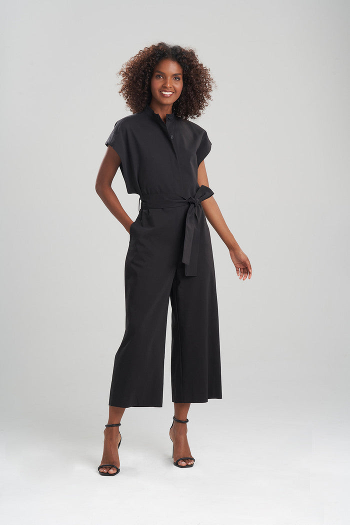 Stretch Cotton Blend Jumpsuit
