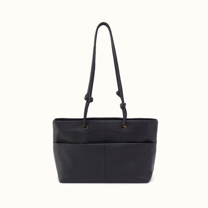 Studio Softie Tote In Pebbled Leather - Black