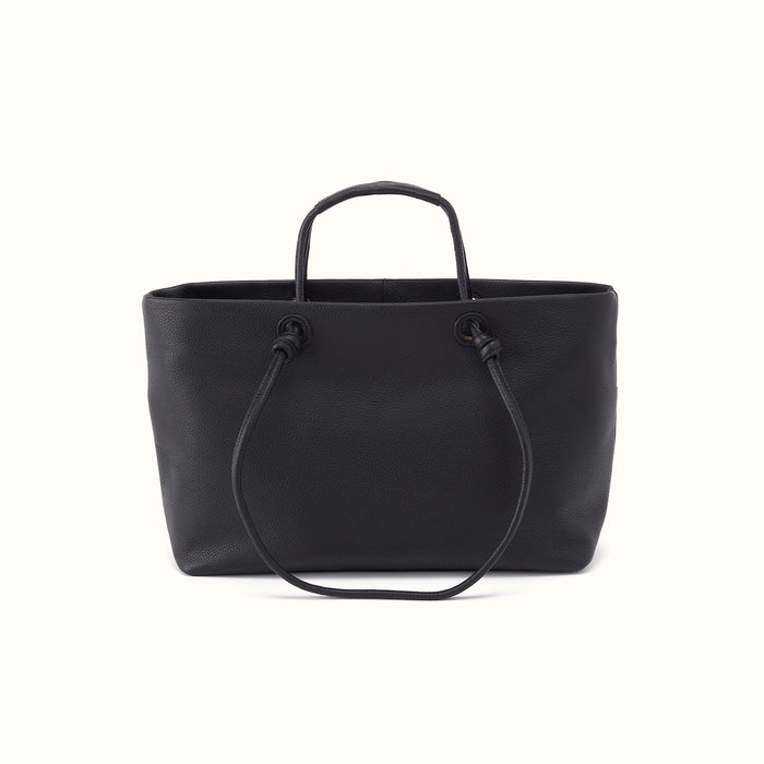 Studio Softie Tote In Pebbled Leather - Black