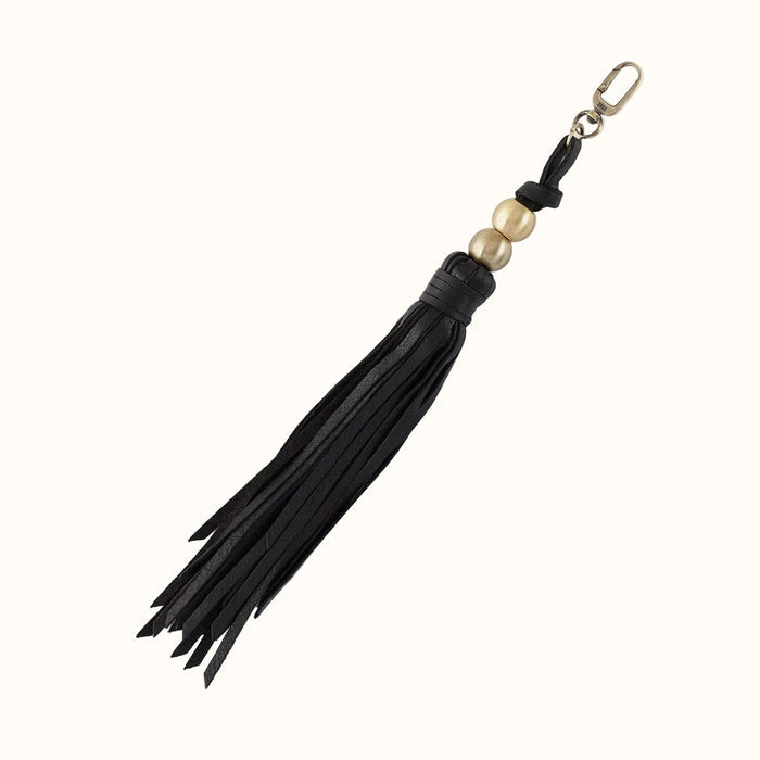 Tamborine Tassel In Pebbled Leather