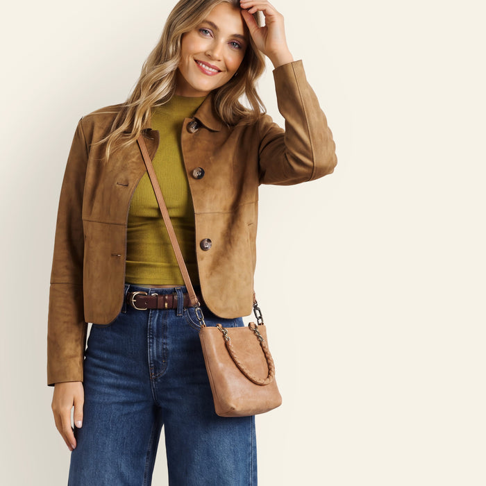 Tennessee Mini Bag In Buffed Leather - Whiskey