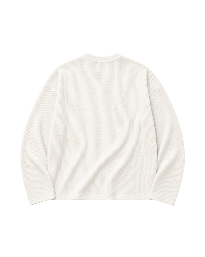 THANK GOD I'M FLY WAFFLE TEE - WHITE