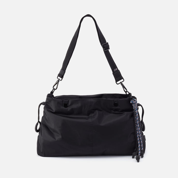 THE BIG DRAW Crossbody in CaRefiber recycled nylon - Jet