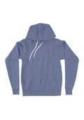 unisex lavender blue hoodie fleece front flat image