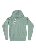 unisex dusty blue hoodie fleece flat front image