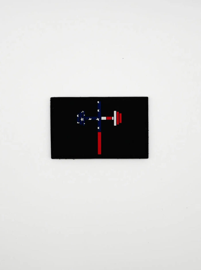 American Cross Velcro Patch - Black